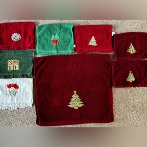 Holiday Christmas Tree and Noel Towels Set